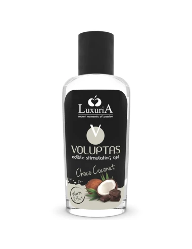 LUXURIA VOLUPTAS GEL DA MASSAGGIO COMMESTIBILE EFFETTO RISCALDANTE - COCCO E CREMA 100 ML