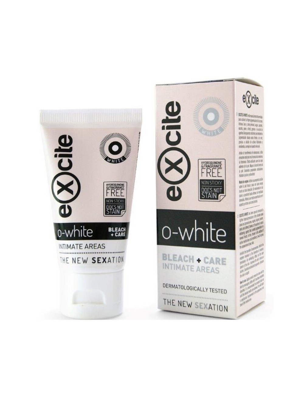 EXCITE - O BIANCO CANDEGGINA + CURA AREE INTIME 50 ML EXCITE - O BIANCO CANDEGGINA + CURA AREE INTIME 50 ML