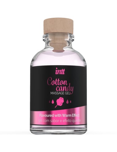 INTT - GEL DA MASSAGGIO AL GUSTO DI CANDY COTONE CON EFFETTO RISCALDANTE