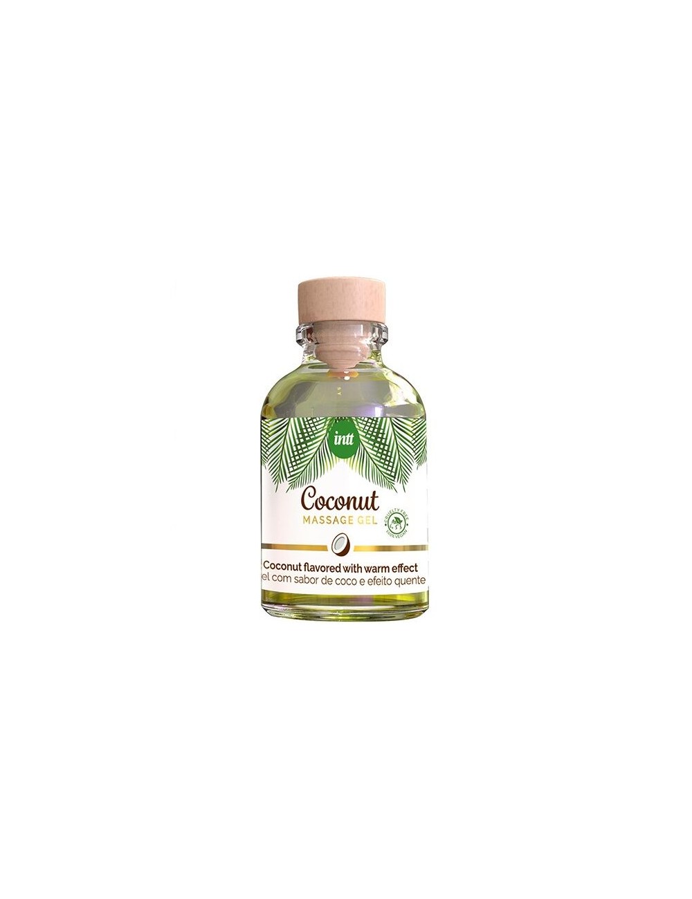 INTT - GEL DA MASSAGGIO VEGANO AL GUSTO DI COCCO ED EFFETTO RISCALDANTE INTT - GEL DA MASSAGGIO VEGANO AL GUSTO DI COCCO ED EFFETTO RISCALDANTE