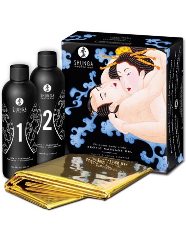 SHUNGA GEL DA MASSAGGIO EROTICO ORIENTAL BODY SLIDE FRUTAS EXOTICA