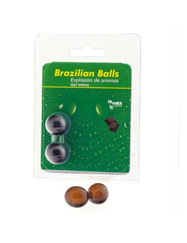 TALOKA - 2 PALLINE BRASILIANI GEL INTIMO DI CIOCCOLATO