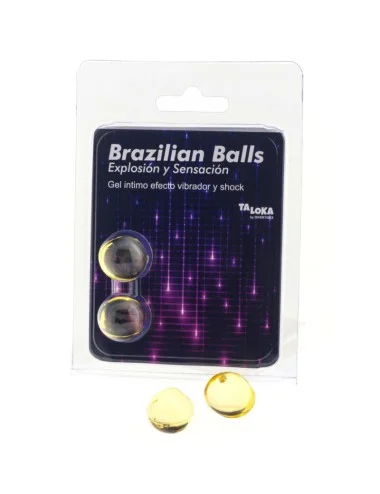 TALOKA - 2 PALLINE BRASILIANI GEL VIBRANTE E EFFETTO SHOCK ECCITANTE