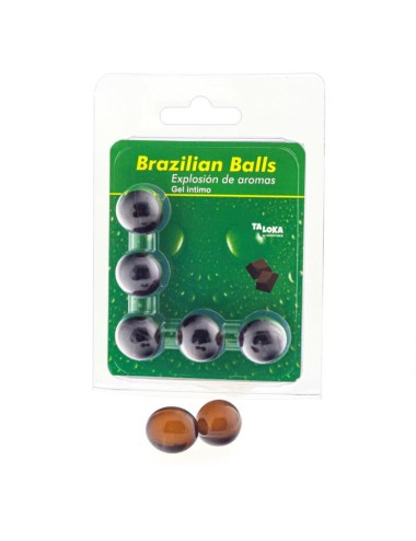 TALOKA - 5 PALLINE BRASILIANI GEL INTIMO DI CIOCCOLATO