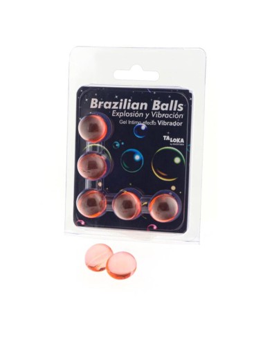 TALOKA - 5 PALLINE BRASILIANI GEL EMOZIONANTE EFFETTO VIBRANTE