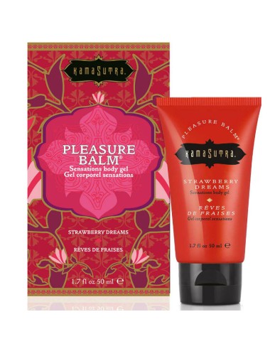 KAMASUTRA BALSAMO PLACER ESTIMULANTE SABOR SUEÑOS DE FRESA 50ML