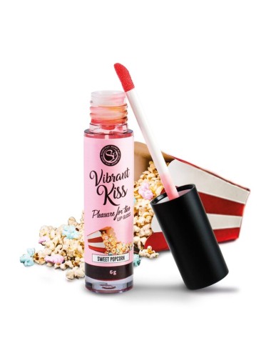 SECRETPLAY LIP GLOSS VIBRANT KISS SWEET POPCORN