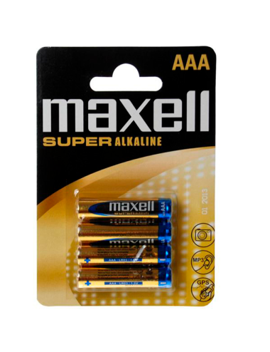 MAXELL SUPER ALCALINO AAA LR03 4UDS