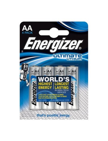 BATTERIA AL LITIO AL LITIO ENERGIZER ULTIMATE AA L91 LR6 1