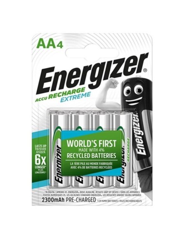 BATTERIA RICARICABILE ENERGIZER EXTREME HR6 AA 2300mAh 4 UNITÀ