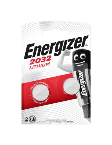 ENERGIZER BATTERIA LITIO BOTTONE CR2032 3V 2 UNITÀ