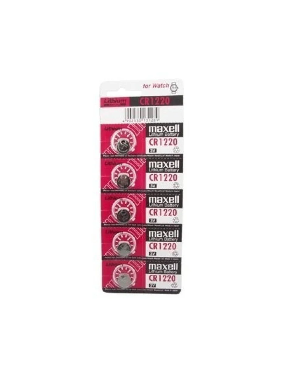 MAXELL BATTERIA LITIO CR1220 3V 5UDS MAXELL BATTERIA LITIO CR1220 3V 5UDS