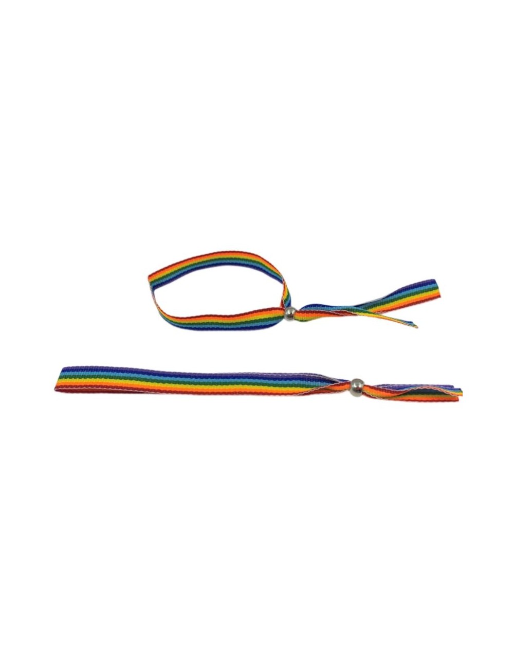 PRIDE - BRACCIALE A SFERA IN ARGENTO CON BANDIERA LGBT