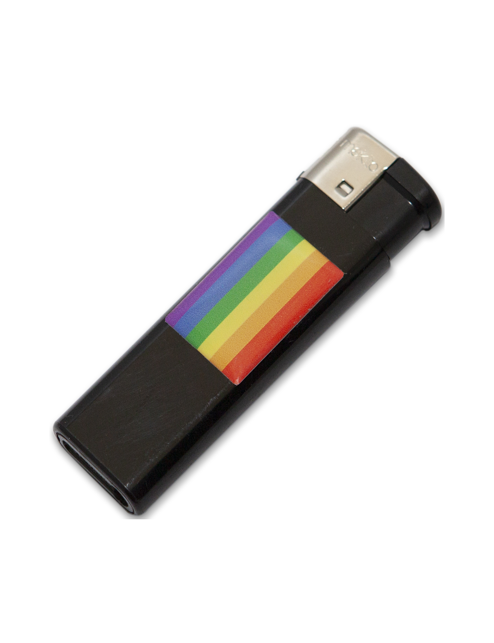 PRIDE - ACCENDINO NERO CON BANDIERA LGBT PRIDE - ACCENDINO NERO CON BANDIERA LGBT