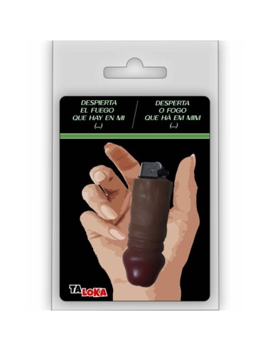 TALOKA - FANTASTICO ACCENDINO A FORMA DI PENE COLOR MULATTO 100% RICARICABILE /es/pt/en/