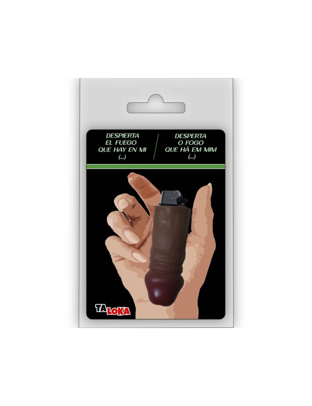 TALOKA - FANTASTICO ACCENDINO A FORMA DI PENE COLOR MULATTO 100% RICARICABILE /es/pt/en/