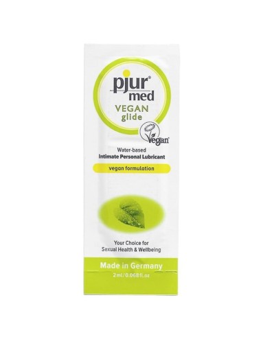 LUBRIFICANTE A BASE ACQUA PJUR MED VEGAN GLIDE 2 ML