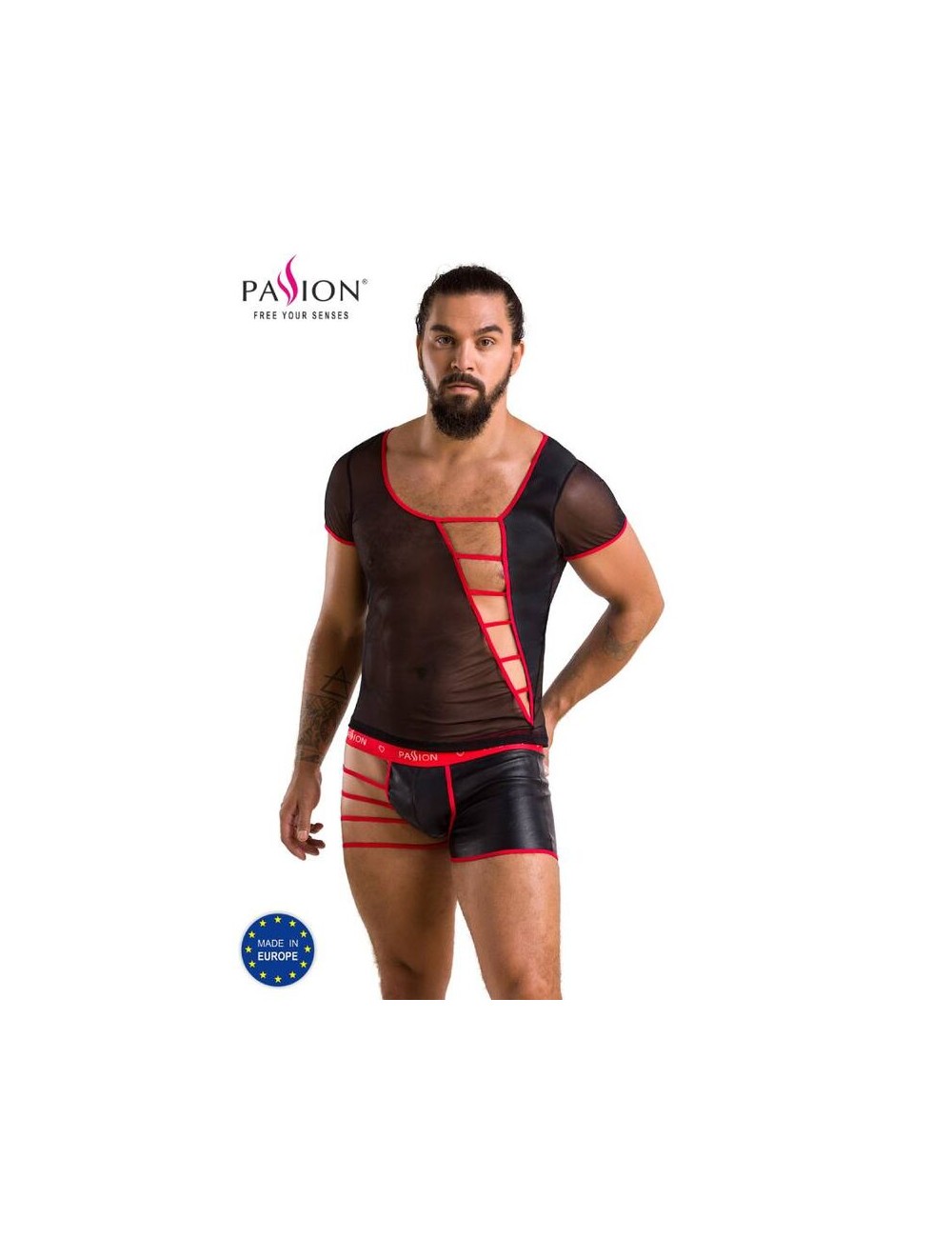PASSIONE 055 SET MARK NERO S/M PASSIONE 055 SET MARK NERO S/M