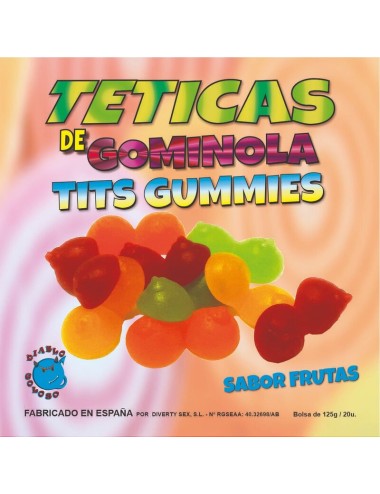 DIABLO GOLOSO - SCATOLA DI GLOSSY TITS GUSTO FRUTTA 6 COLORI E GUSTI MADE IS SPAIN /es/pt/en/fr/it/