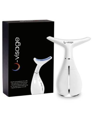 DISPOSITIVO PORTATILE U-VISAGE PER LA CURA QUOTIDIANA DELLA PELLE DI VISO E COLLO