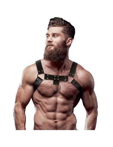 FETISH SUBMISSIVE ATTITUDE - ECO LEATHER CHEST STRAP HARNESS MEN