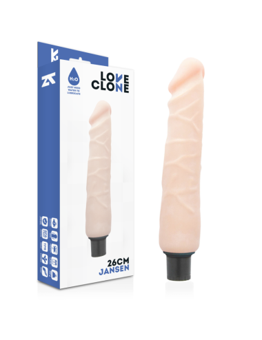 VIBRATORE AUTO LUBRIFICANTE LOVECLONE JANSEN 26CM