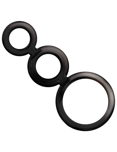 ADDICTED TOYS ANELLI SET PER PENE SCURO TPR