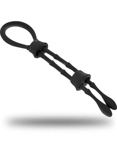 ANELLO OHMAMA IN SILICONE CON CORD-COCK E TESTICOLO