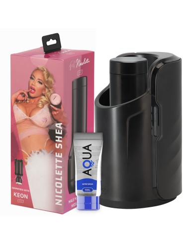 KIIROO KEON + FEEL NICOLETTE SHEA STROKER + AQUA QUALITY LUBE 50 ML