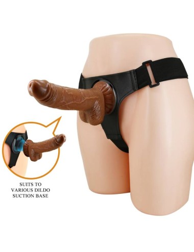 PRETTY LOVE - HARNESS SLIP HARNESS UNIVERSALE CON DILDO MICHEAL 20 CM NERO