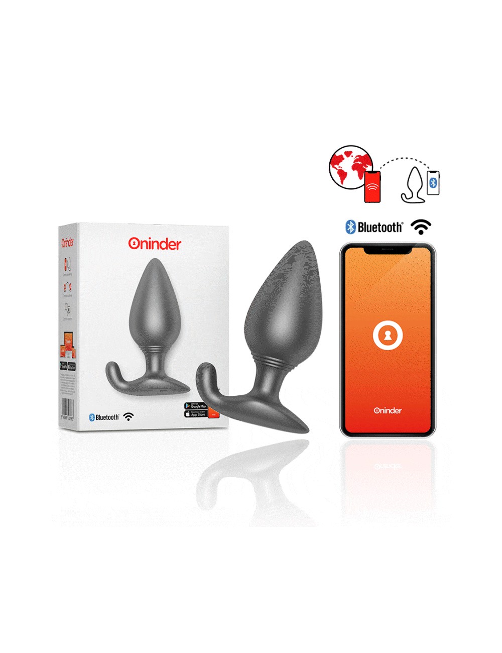 ONINDER PLUG ANALE VIBRANTE NERO - APP GRATUITA ONINDER PLUG ANALE VIBRANTE NERO - APP GRATUITA