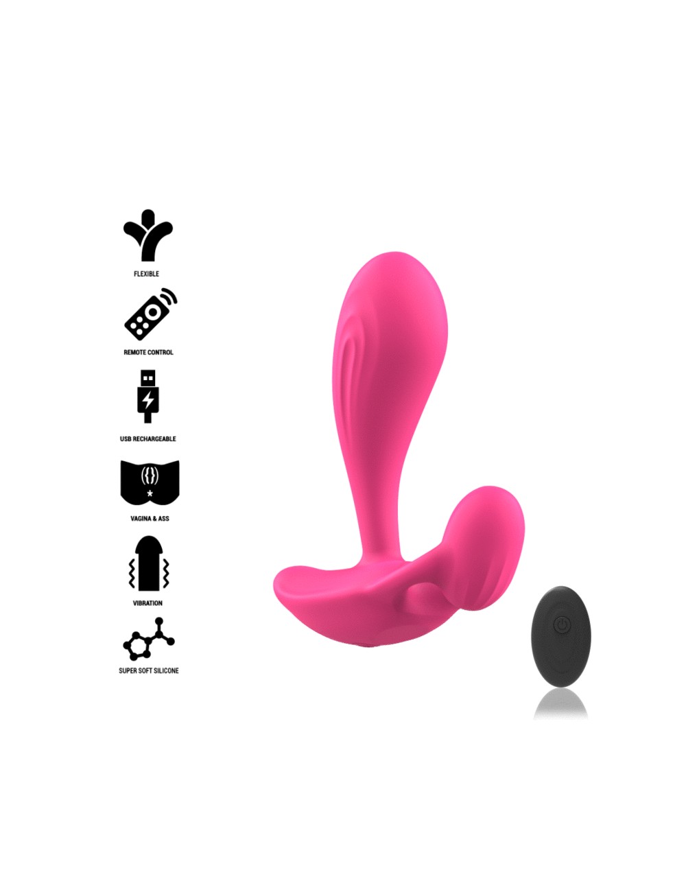 INTENSE - SHELLY ANAL PLUG TELECOMANDO ROSA INTENSE - SHELLY ANAL PLUG TELECOMANDO ROSA
