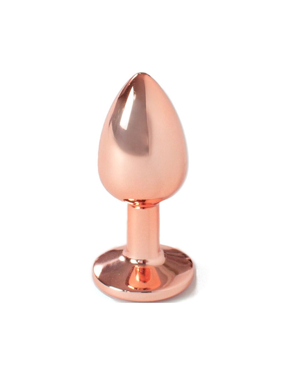 SECRET PLAY - BUTT PLUG IN METALLO ORO ROSA MISURA PICCOLA 7 CM