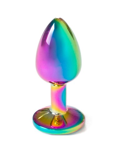 SECRET PLAY - BUTT PLUG IN METALLO RAINBOW MISURA PICCOLA 7 CM