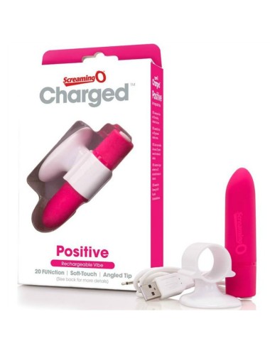 MASSAGGIATORE SCREAMING O RICARICABILE - POSITIVO - ROSA