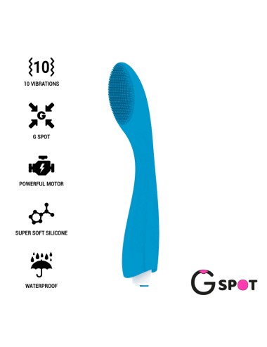 VIBRATORE G-SPOT GYLBERT BLU TURCHESE G-SPOT