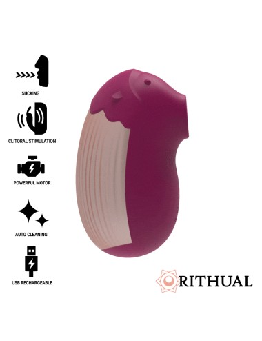 RITHUAL SHUSHU NUOVA GENERAZIONE CLITORAL SUCKER AQUA CERISE