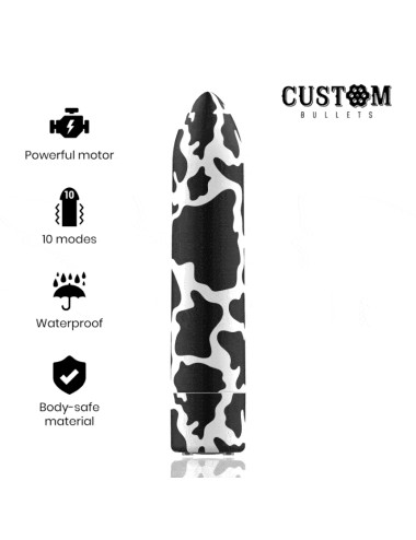 PALLINE PERSONALIZZATE BULLET RICARICABILI MUCCA 10 INTENSITÀ