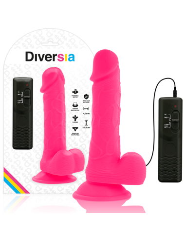 DIVERSIA DILDO VIBRANTE FLESSIBILE 20