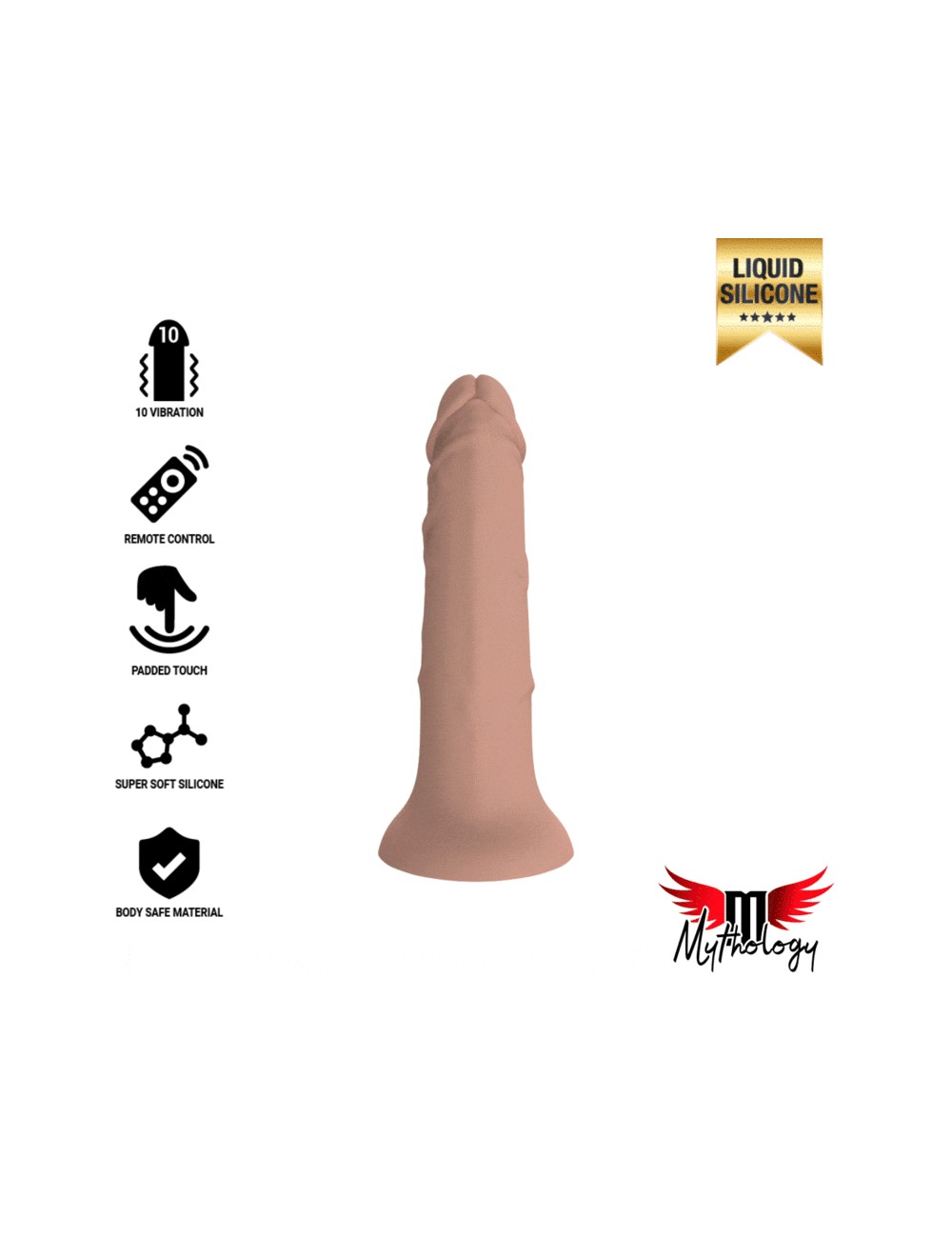 MYTHOLOGY ASHER ORIGINAL DILDO M - VIBRATORE WATCHME TECNOLOGIA WIRELESS COMPATIBILE