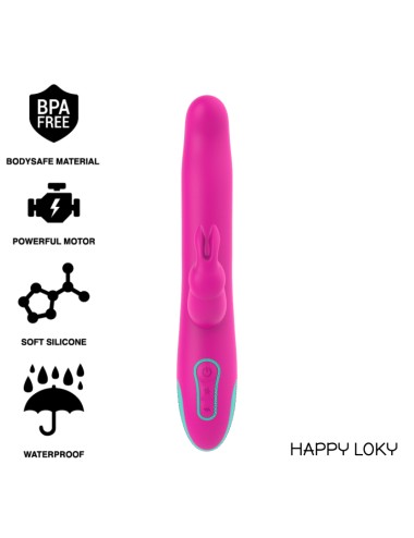 HAPPY LOKY PLUTO CONIGLIO VIBRATORE E ROTATORE WATCHME COMPATIBILE CON LA TECNOLOGIA WIRELESS