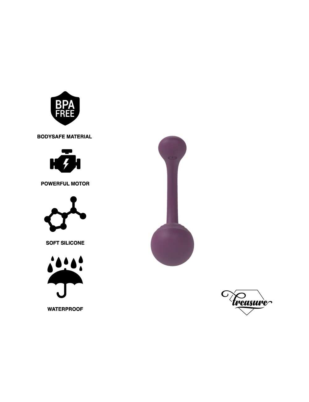 TELECOMANDO TREASURE MERLIN DOPPIA COPPIA VIBRATORE
