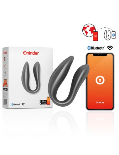 ONINDER G-SPOT E STIMOLATORE DEL CLITORIDE NERO - APP GRATUITA