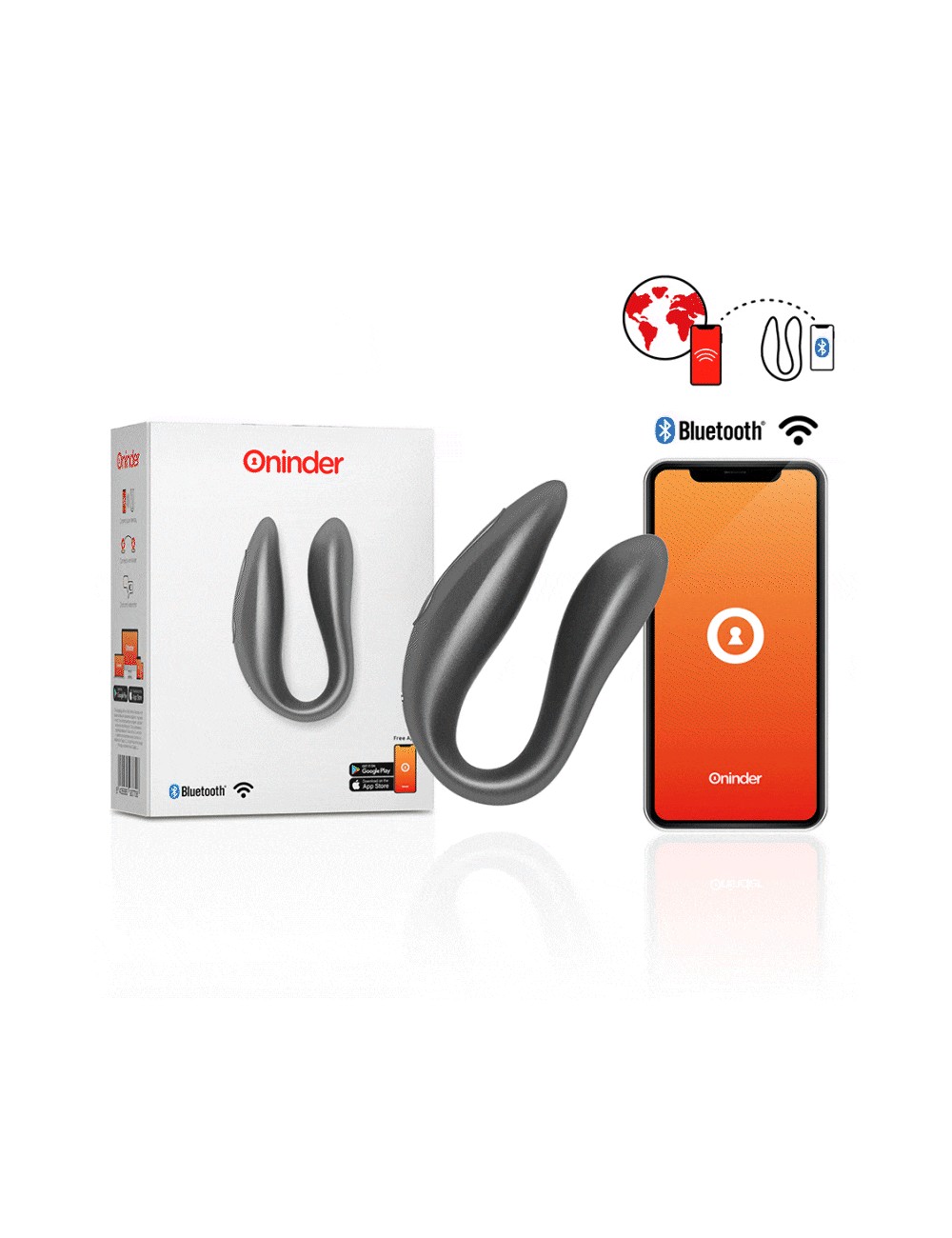 ONINDER G-SPOT E STIMOLATORE DEL CLITORIDE NERO - APP GRATUITA ONINDER G-SPOT E STIMOLATORE DEL CLITORIDE NERO - APP GRATUITA