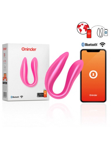 ONINDER G-SPOT E STIMOLATORE DEL CLITORIDE ROSA - APP GRATUITA