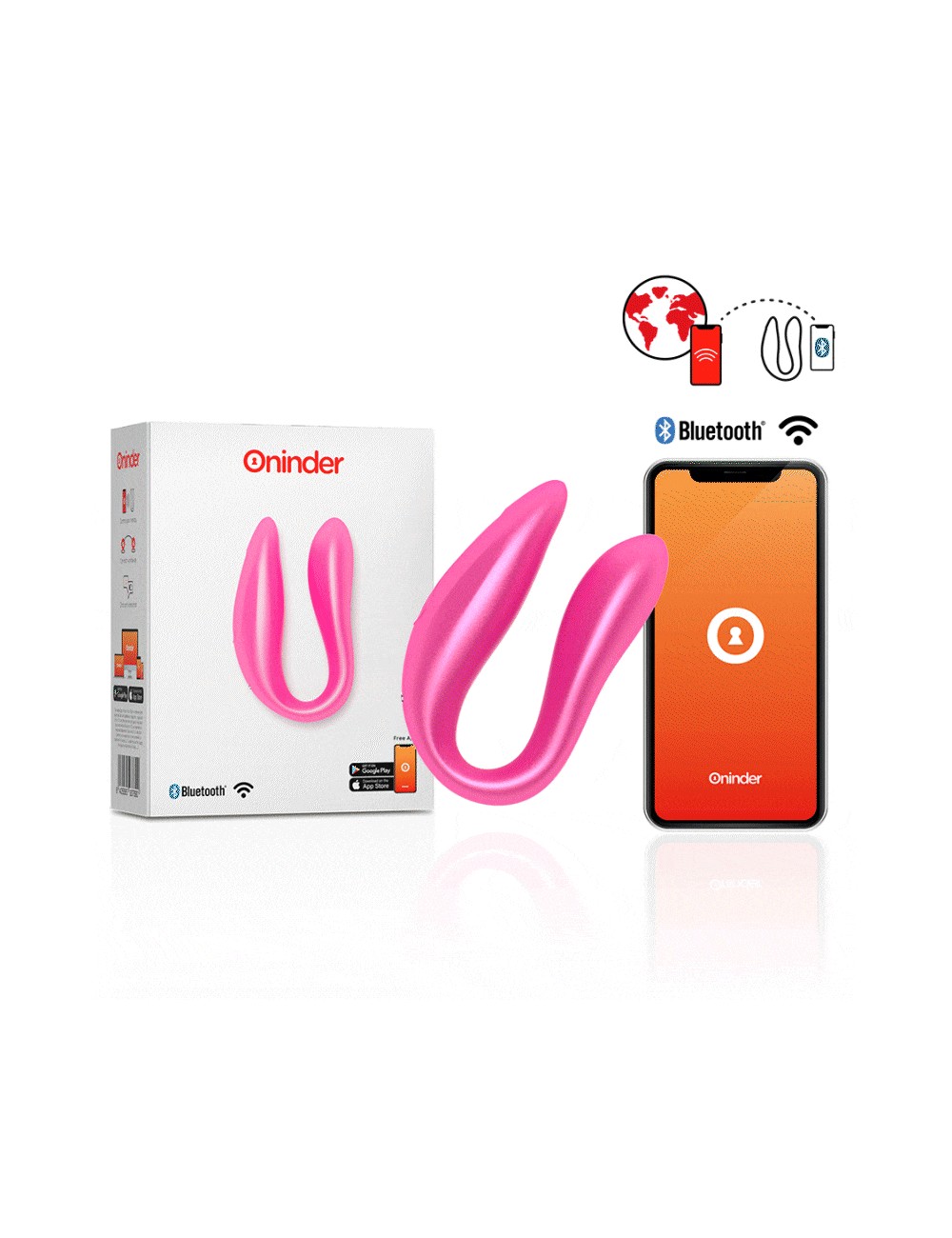 ONINDER G-SPOT E STIMOLATORE DEL CLITORIDE ROSA - APP GRATUITA ONINDER G-SPOT E STIMOLATORE DEL CLITORIDE ROSA - APP GRATUITA