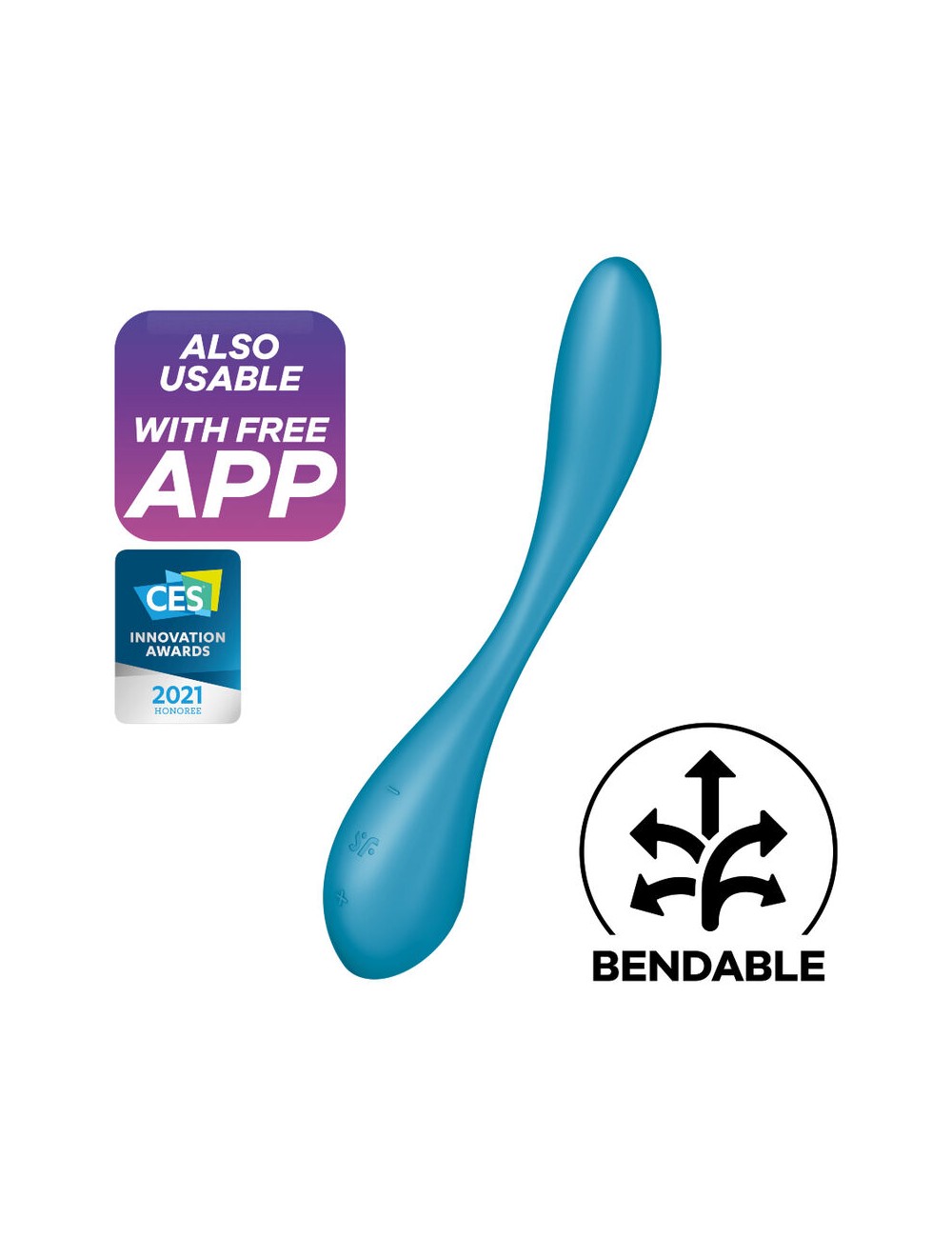 SATISFYER G-SPOT FLEX 5 MULTI VIBRATORE - BLU