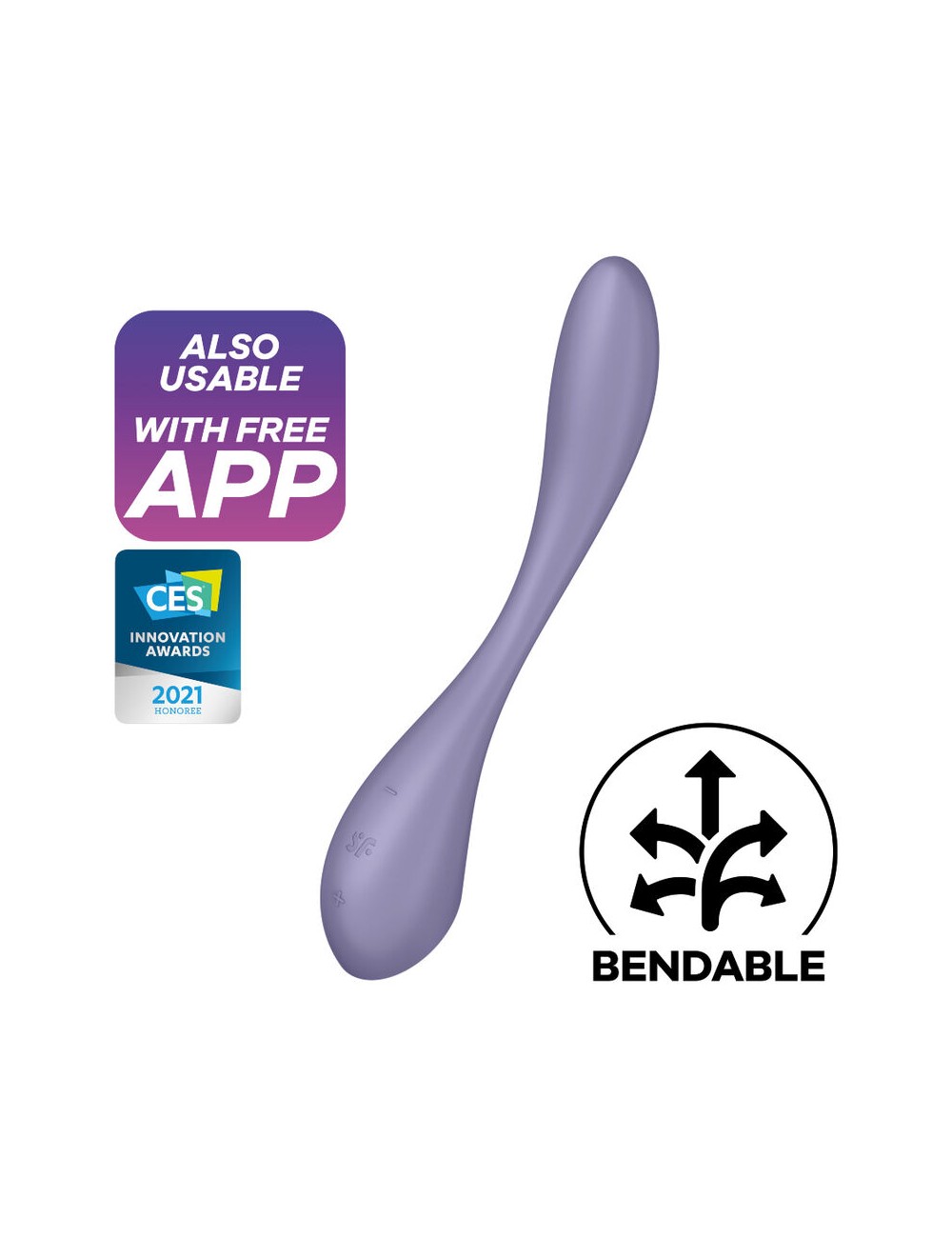 SATISFYER G-SPOT FLEX 5 MULTI VIBRATORE - LILLA SATISFYER G-SPOT FLEX 5 MULTI VIBRATORE - LILLA