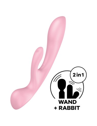 VIBRAZIONE IBRIDA SATISFYER TRIPLE OH - ROSA