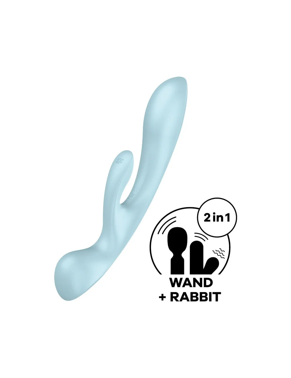 SATISFYER TRIPLE OH VIBRAZIONE IBRIDA - BLU SATISFYER TRIPLE OH VIBRAZIONE IBRIDA - BLU